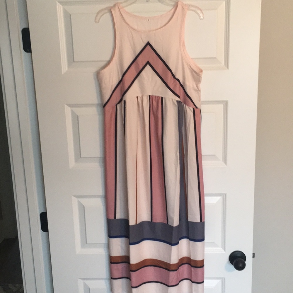 Cute beach maxi dress, polyester